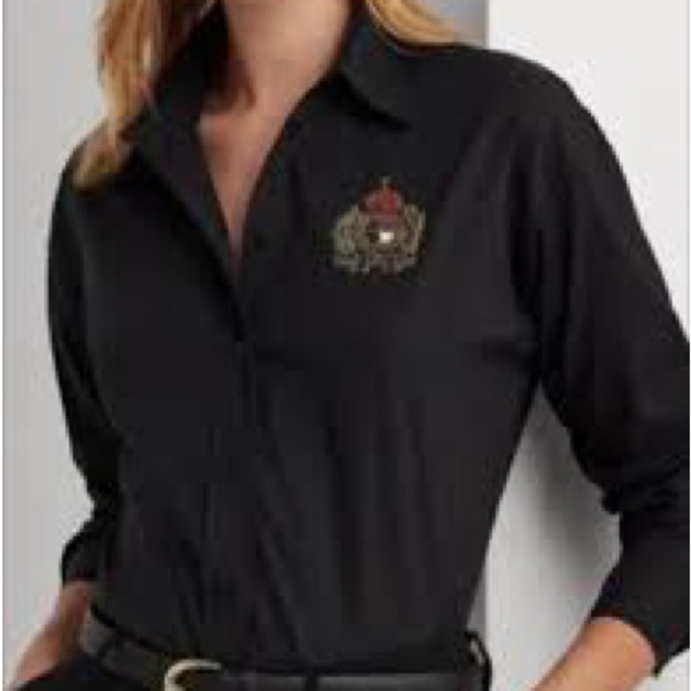 Lauren Ralph Lauren Classic-Fit Beaded Shirt